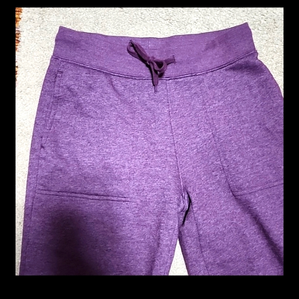 Womens Small Petite Purple Leisure Pants